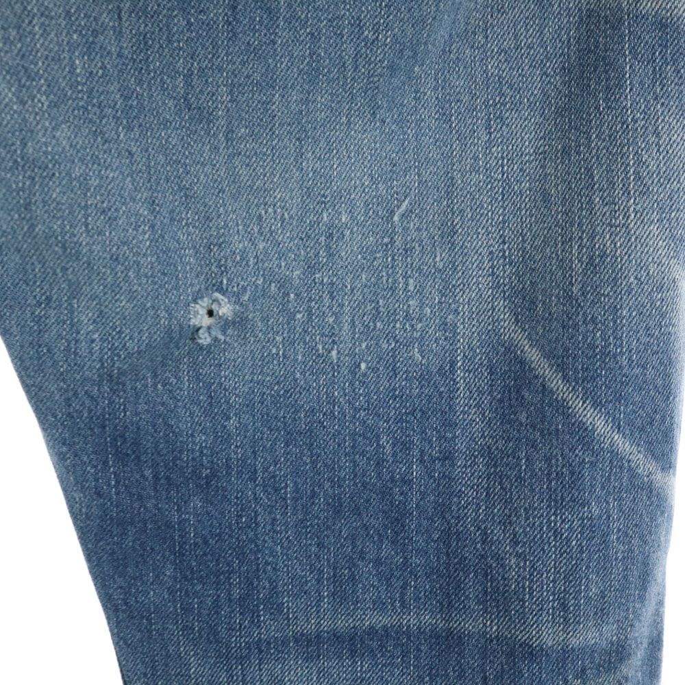 ヒステリックグラマー パンツ デニム ジーンズ ストレート スタッズ ダメージ加工 M 青 /HS ●D レディース HYSTERIC GLAMOUR(ヒステリックグラマー) スタッズ付き ボタンフライ