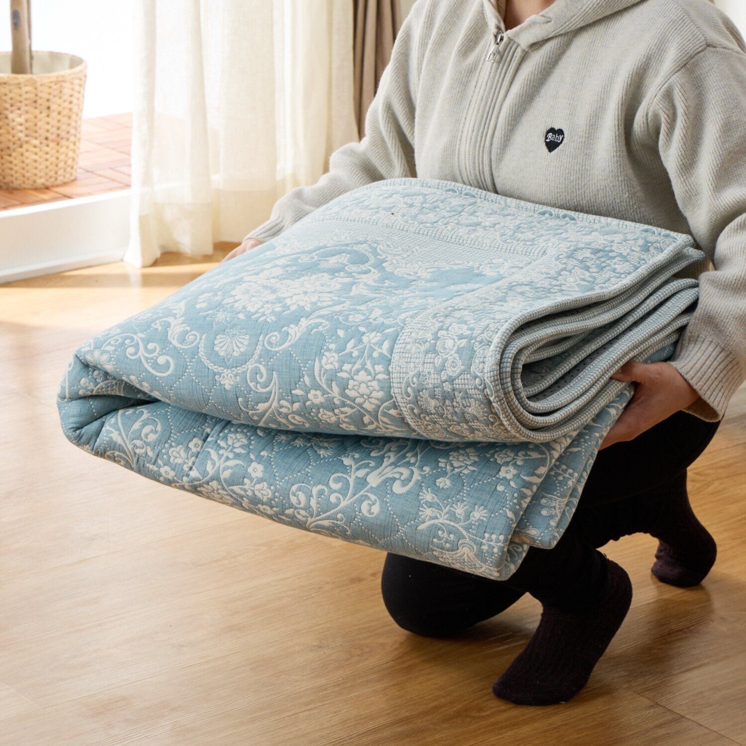 新品未使用】 汕頭 Swatow スワトウ刺しゅう協会認定 ジャガード織