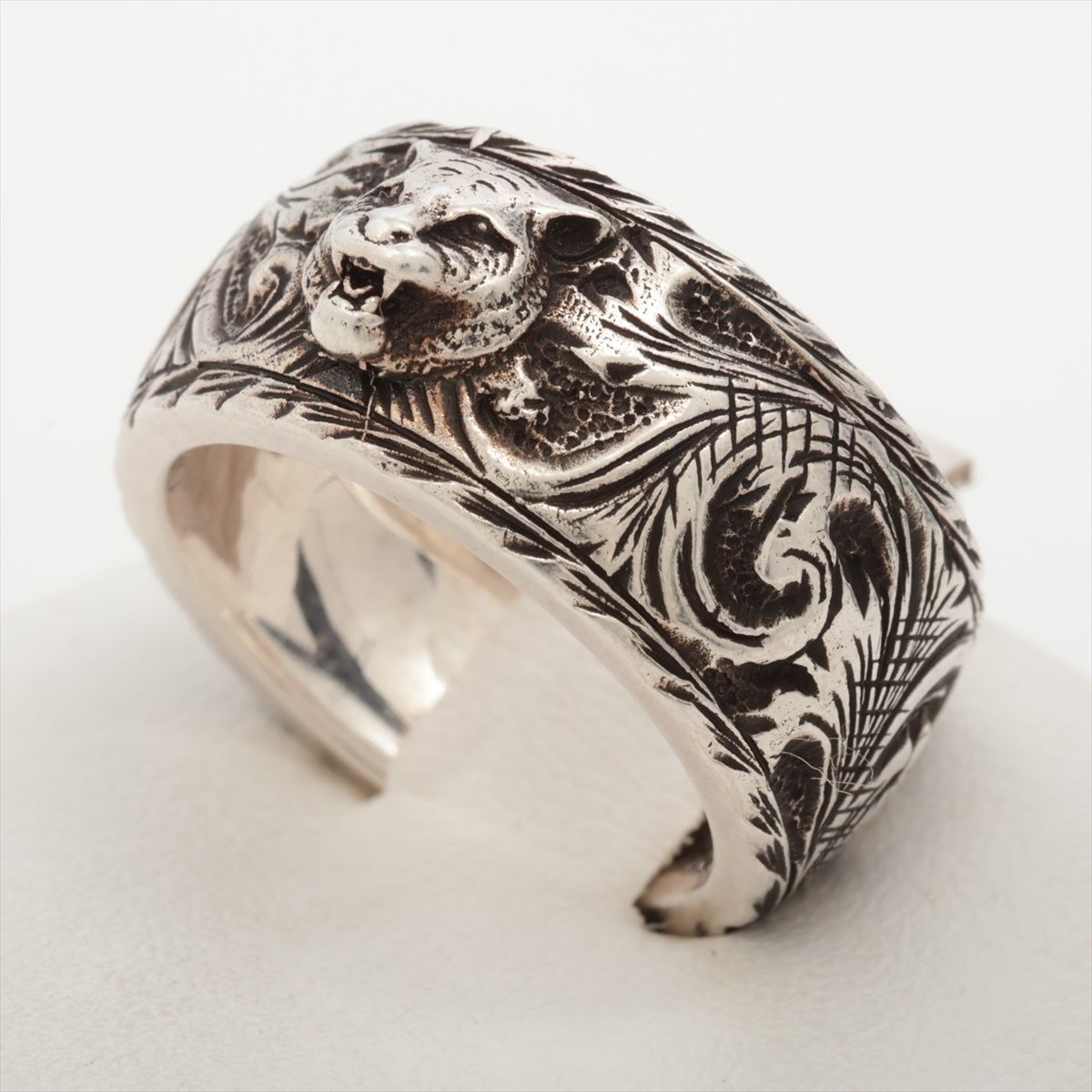 さるのすけ様　美品✨️　グッチ　リング　20号　シルバー　タイガー　アラベスク さるのすけ様 美品✨️ グッチ リング 20号 シルバー タイガー