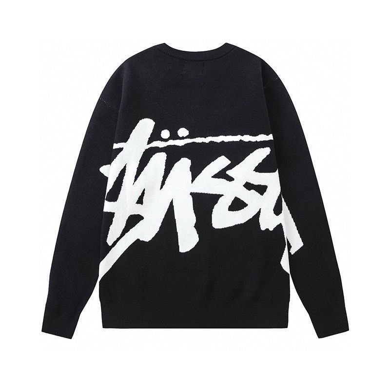 新品 Stussy Stock Sweater Black パーカー ニットセーター 男女兼用 - メルカリ