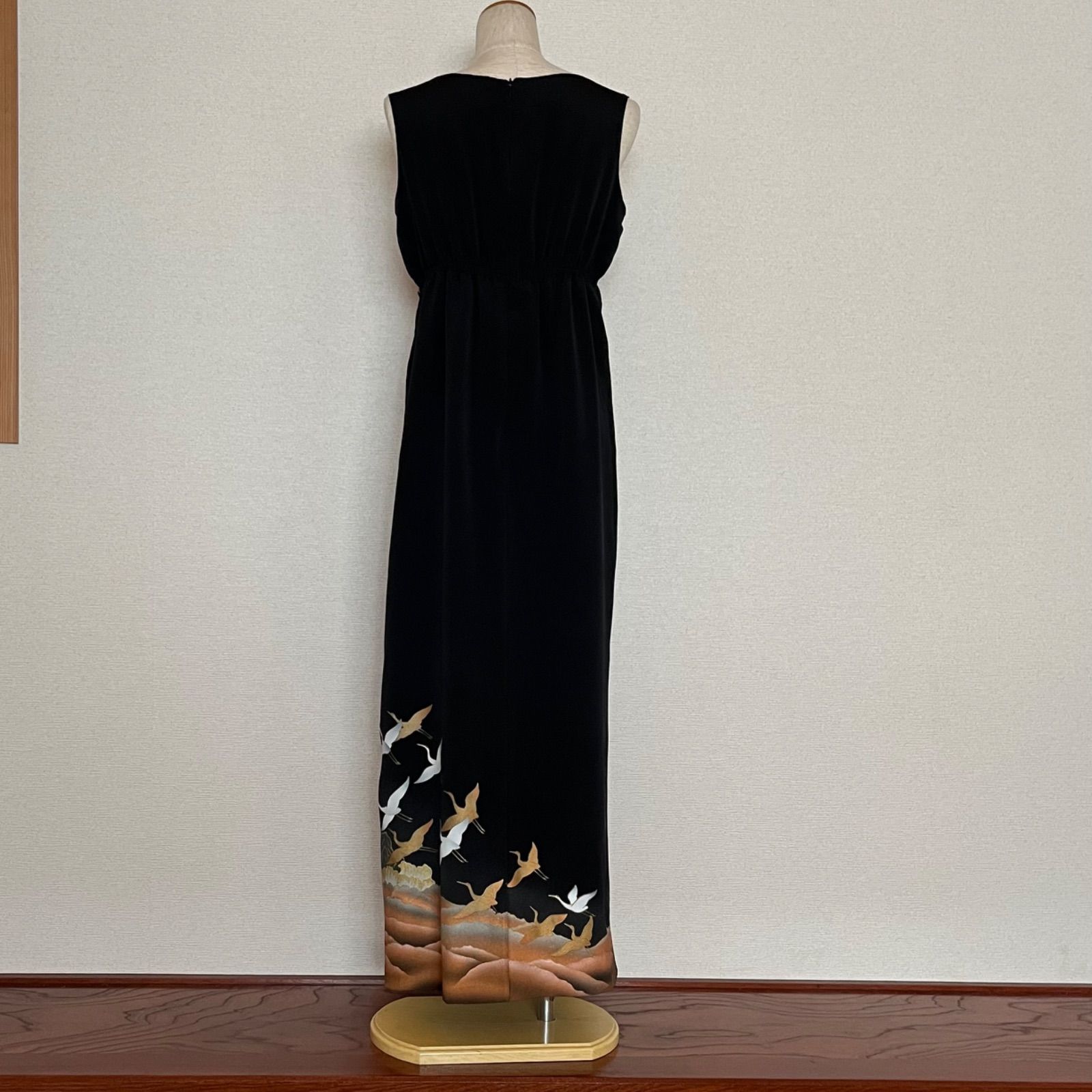 ハイウエスト ノースリーブドレスM〜L