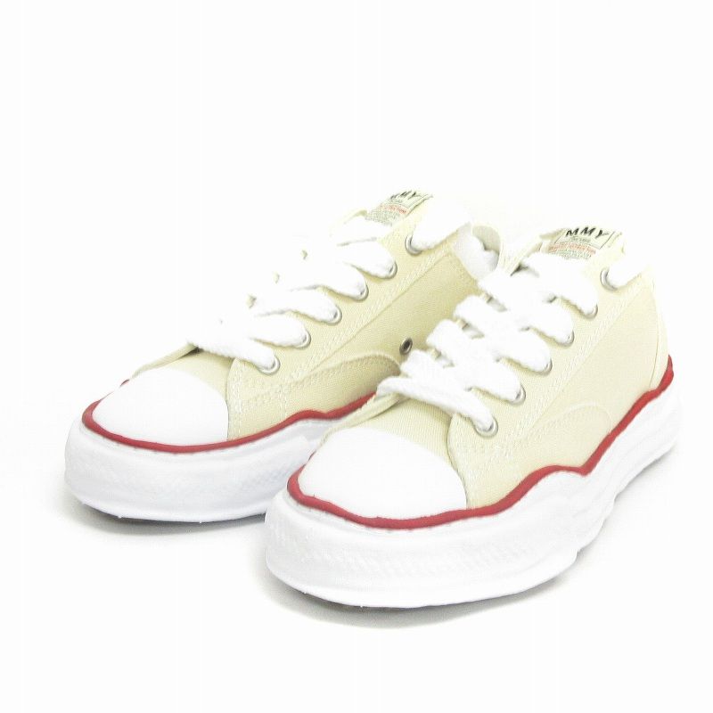 ミハラヤスヒロ MIHARA YASUHIRO PETERSO OG Sole Canvas Low-top Sneaker スニーカー シューズ A04FW729 ベージュ 41 25.5cm 靴