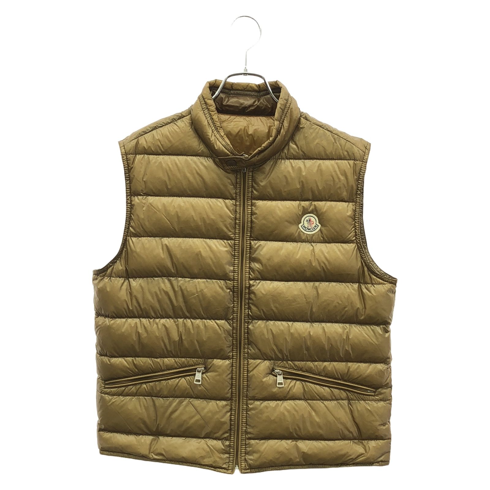 モンクレール MONCLER ダウンベスト ダウン ベスト 111-091-43321-05 ベージュ ナイロン ダウン ベスト レディース Used B