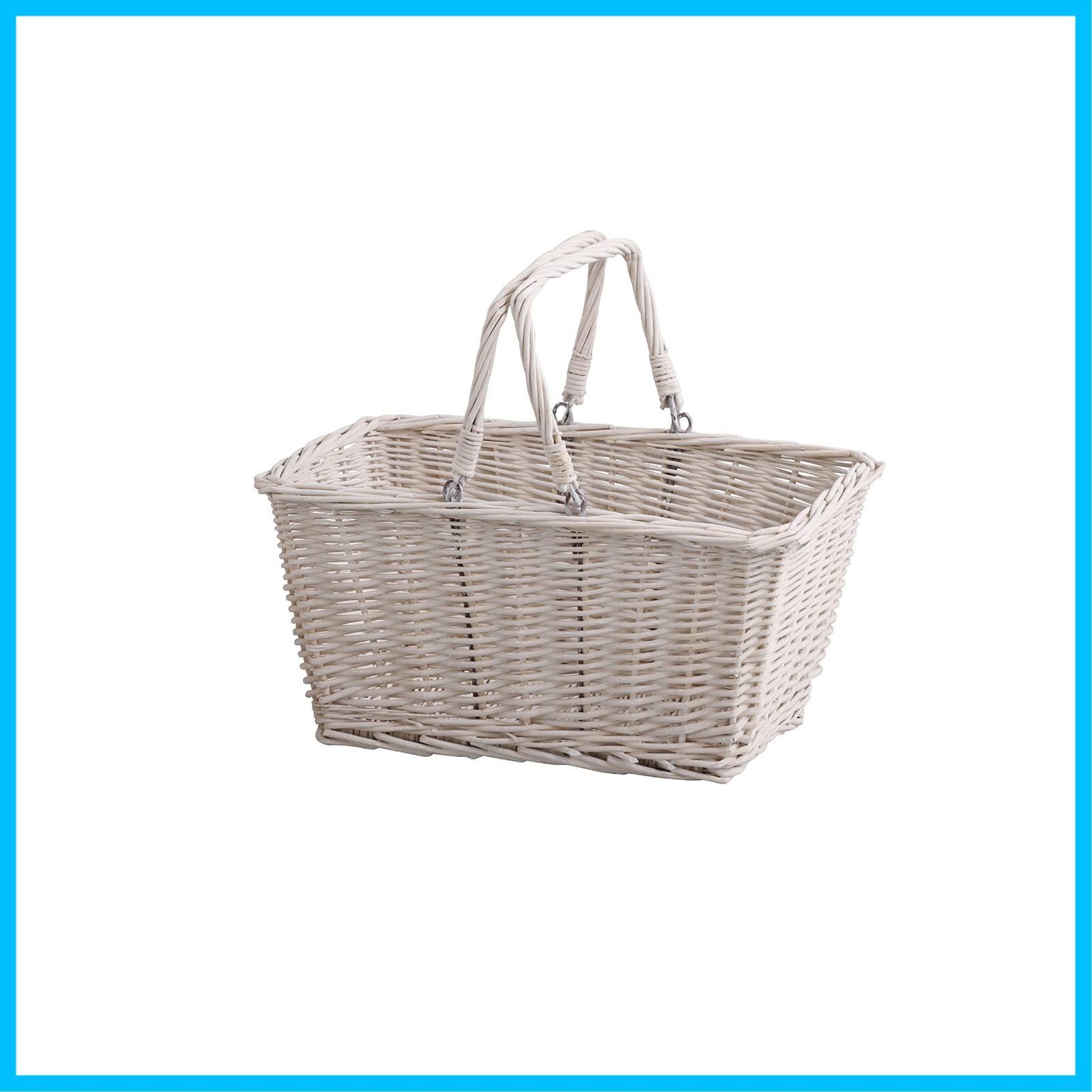数量 FL-502-WH Ｗ29×Ｄ26×Ｈ20cm ウィロー バスケット Ｌ かご アビテ