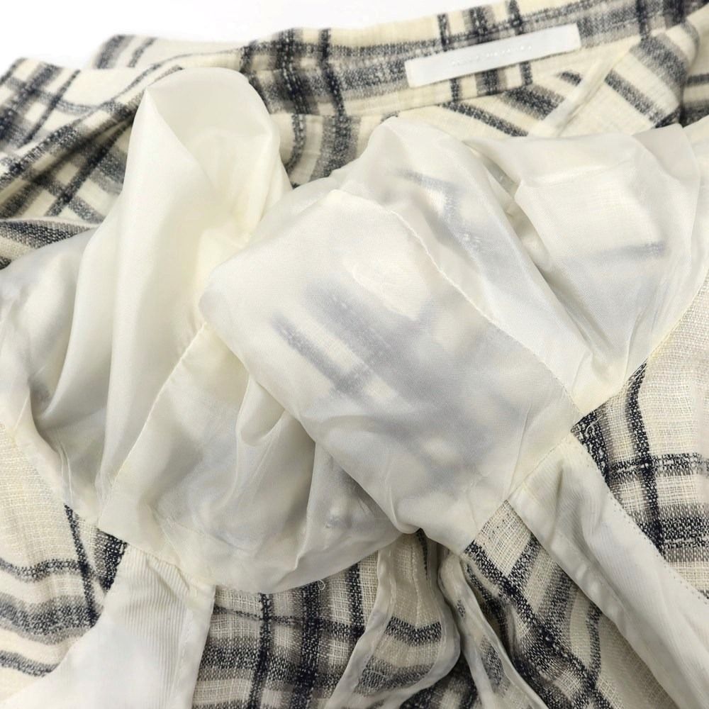 中古】タリアトーレ TAGLIATORE リネンコットン チェック 2B  