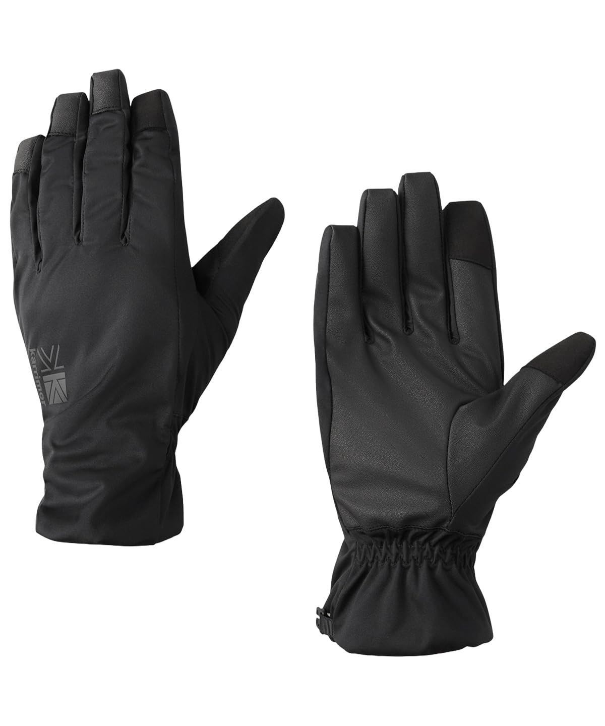 カリマー トレッキンググローブ lined shell glove Black L