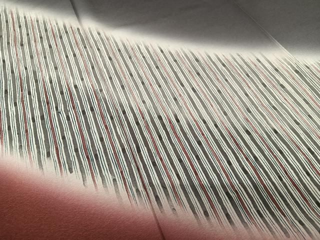 平和屋着物○十代目 歌舞伎役者 坂東三津五郎 訪問着 変わり縞 暈し