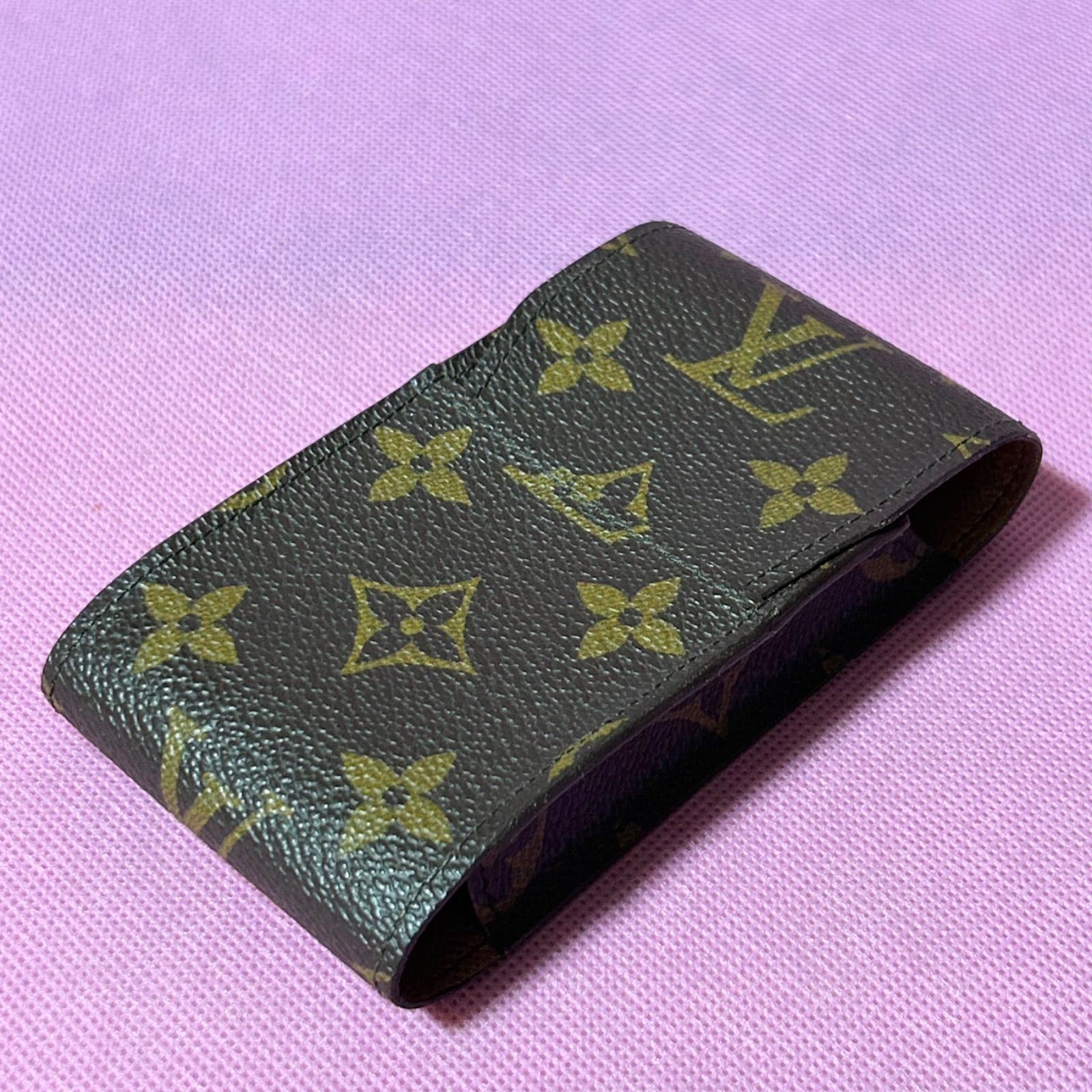 ? ? LOUIS VUITTON モノグラム シガレットケース タバコケース ブラウン MI0992