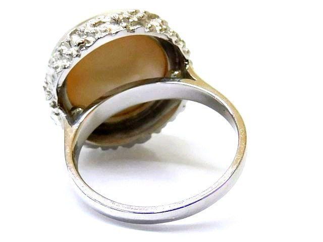 4 美品 田崎 TASAKI タサキ リング □ 12号 マベパール 14mm K14 WG