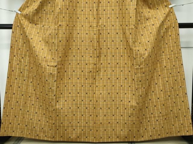 平和屋本店□超希少 日本工芸会正会員 秋山眞和 綾の手紬 手織 本藍染  