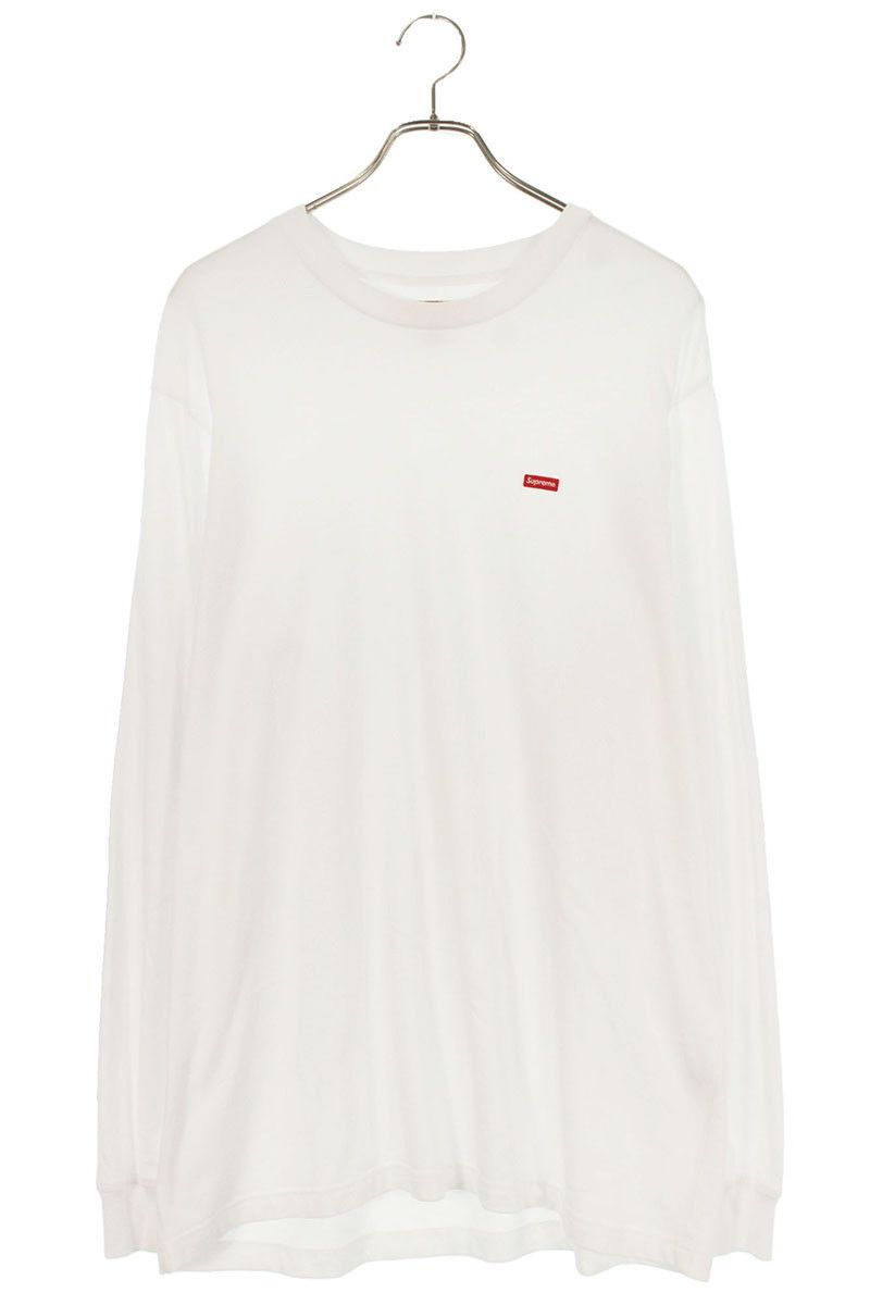 Supreme シュプリーム スモールロゴ ロンT 白 M シュプリーム Small