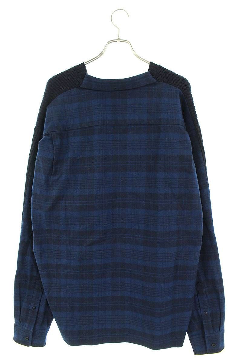 バレンシアガ 22AW Hybrid V-Neck Shirt 704271 T4130 チェック柄