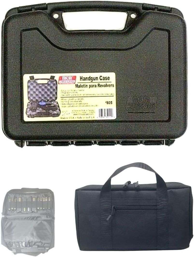 MTM 小型ピストルケース1丁用ハンドガンケース #805 ＋ CIWSオリジナル ハンドガンバッグ ピストルバッグ ハンドガンケース