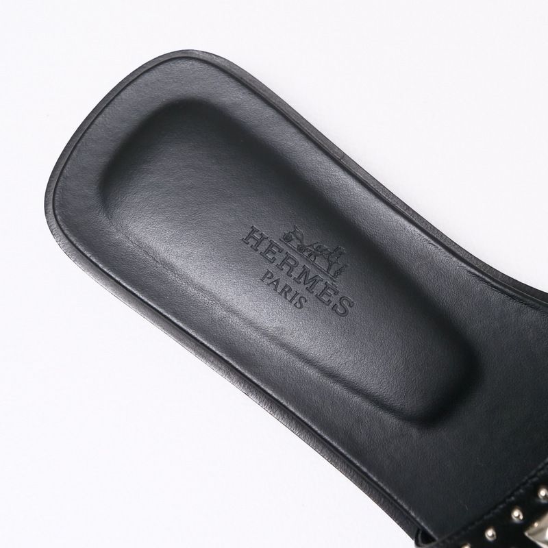 □美品□HERMES エルメス オラン サンダル サイズ36.5 スタッズ H 