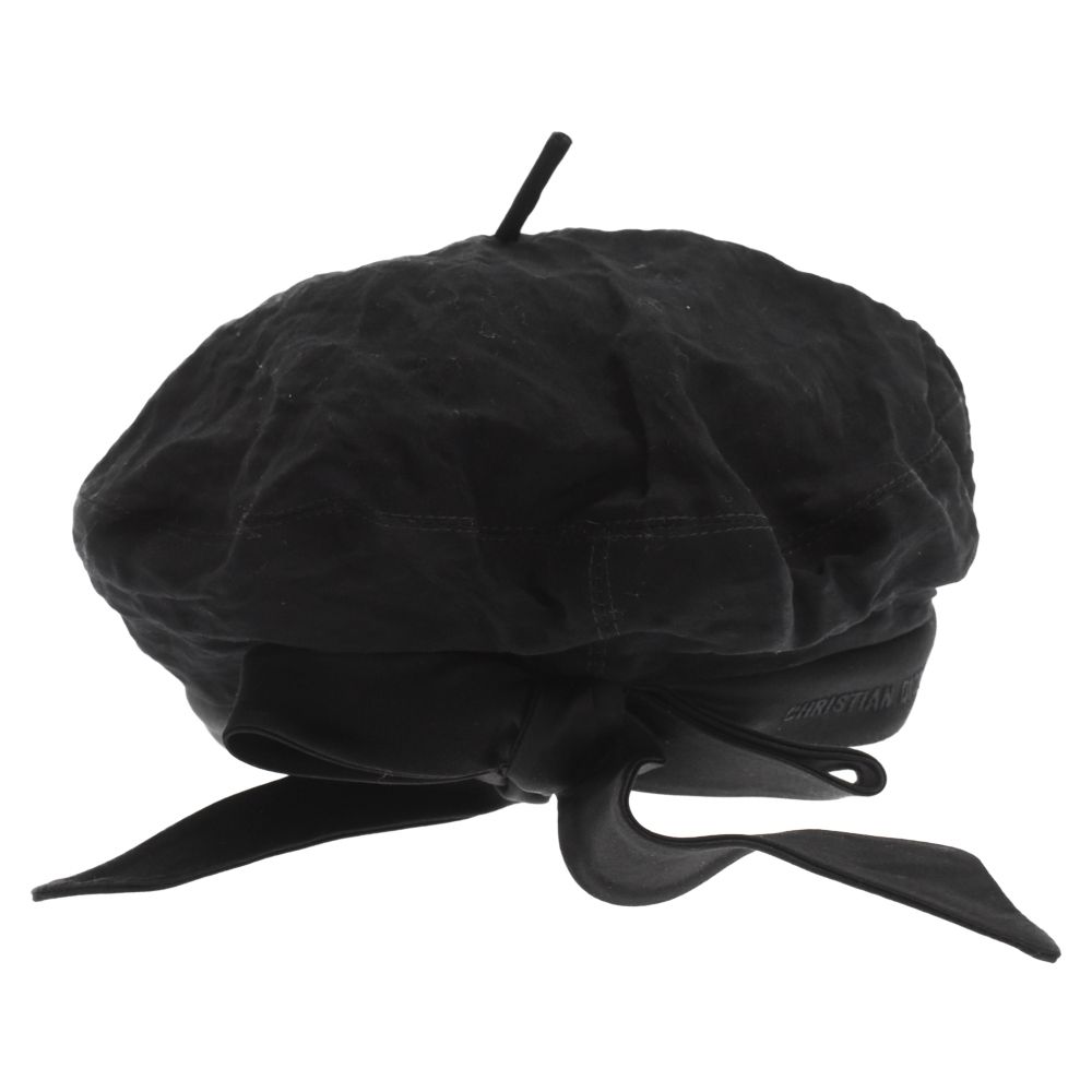 美品　Dior　ディオール　チュールベレー帽　黒　ブラック　56 DIOR | キッズ ベレー帽 ウールフェルト