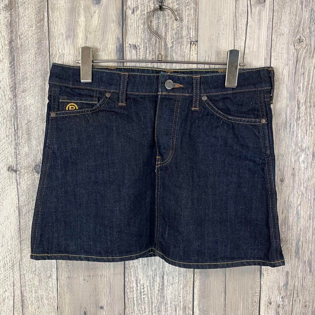 A BATHING APE アベイシング エイプ デニム ミニ スカート XS
