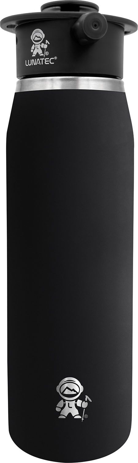 ルナテック LUNATEC アウトドア アクアボット 真空断熱ボトル 1000ml ブラック 水筒 スプレー シャワー BPAフリー 逆さま使用可能 保冷 保温 水分補給 暑さ対策 熱中症対策  LTA1061000 ルナテック LUNATEC アウトドア アクアボット 真空断熱ボトル 1000ml
