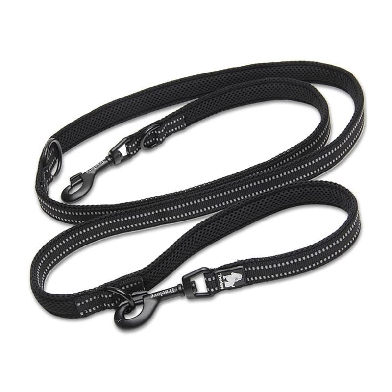 cocomall 犬 犬用リード 2頭引き リード １本で色々使える多機能リード 小型、中型、大型犬用リード 訓練リード ロングリード ペット用品 ハーネス 3M反射材料 ナイロン製 通気性 調節可能