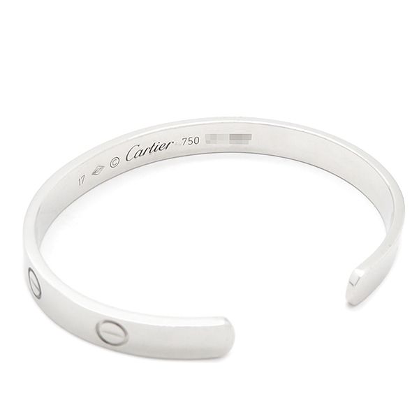 カルティエ Cartier ブレスレット LOVE ラブブレス オープン K18WG 