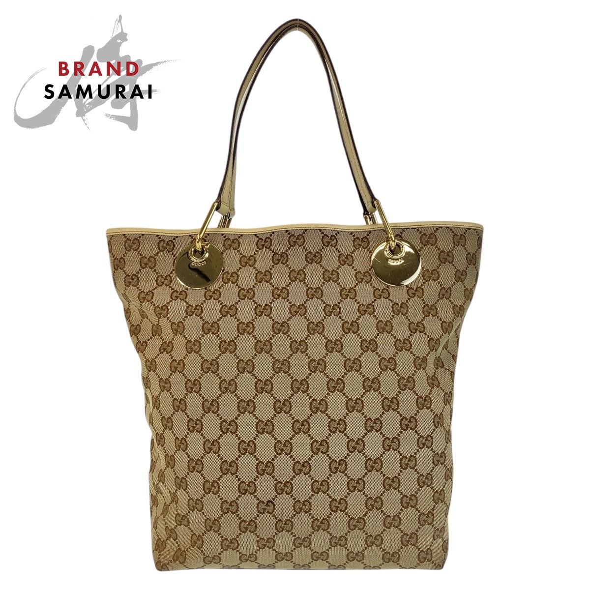 美品 GUCCI グッチ ベージュ ホワイト ゴールド金具 GG 美品 GUCCI グッチ ベージュ ホワイト ゴールド金具 GG