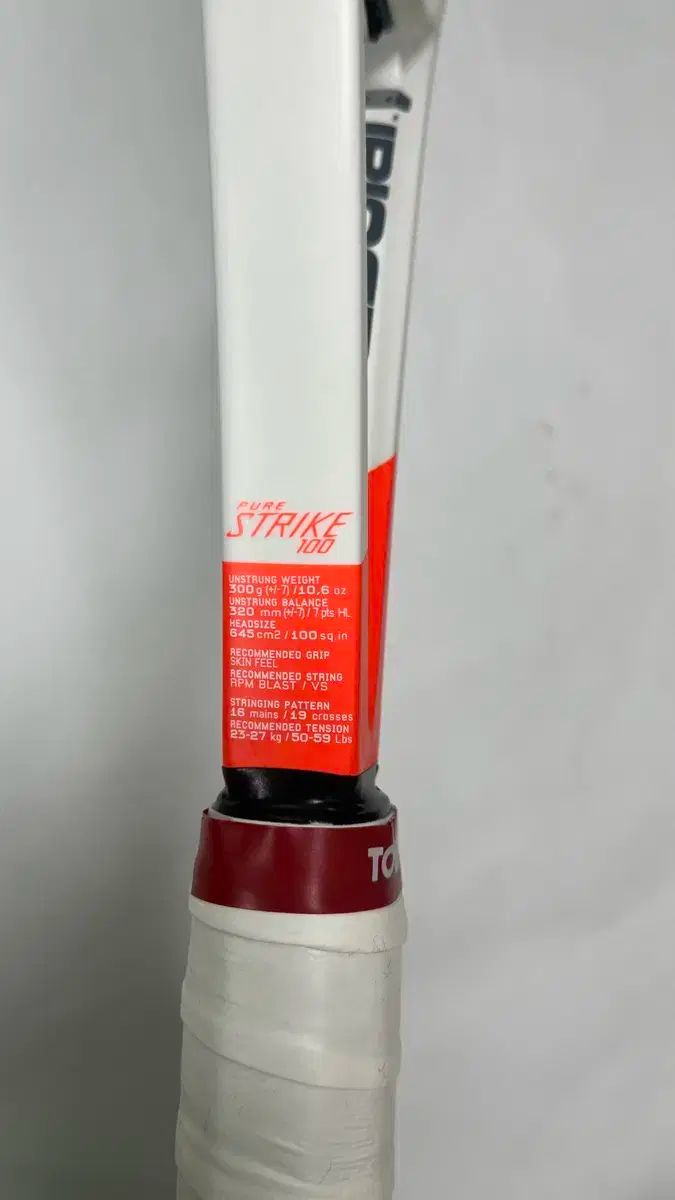 バボラ ピュアストライク100 16✖️19 300g グリップ2 BABOLAT ピュア