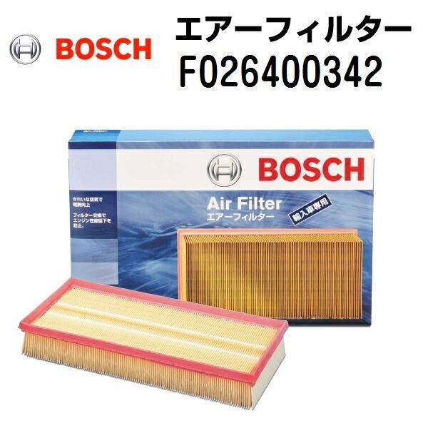 フォルクスワーゲン ゴルフVII[5G1](ゴルフ7) BOSCH(ボッシュ) 輸入車用エアーフィルター F026400342