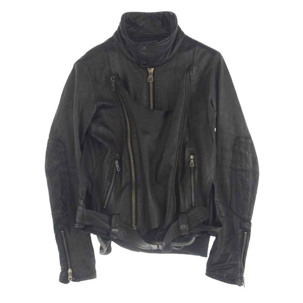 【新品タグ付き】ミハラヤスヒロ　ライダースジャケット　綿　ベージュ MIHARA YASUHIRO ミハラヤスヒロ 91011234 鹿側 ディアスキン