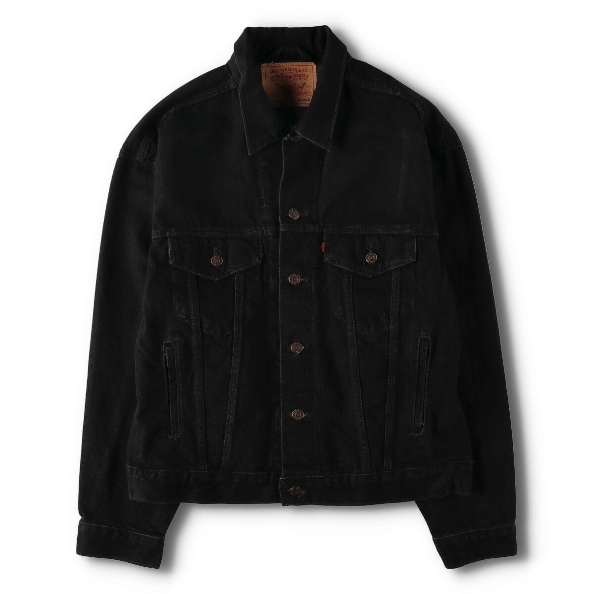 古着 グッドコンディション 90年代 リーバイス Levi's 70507-4159 ブラック デニムジャケット Gジャン USA製 メンズM相当/evb005032