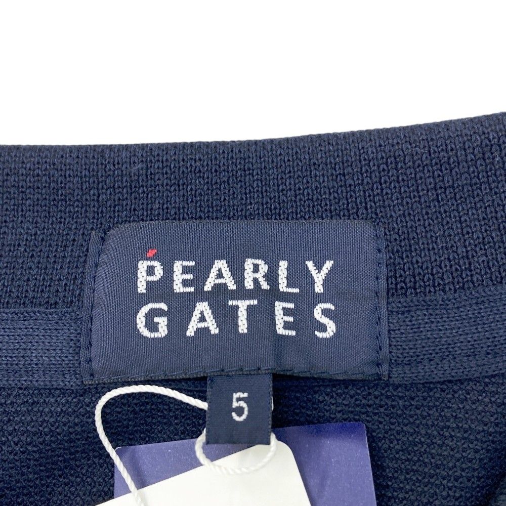 サイズ 5 PEARLY GATES パーリーゲイツ 半袖ポロシャツ 刺繍 ネイビー系 240101441316 ゴルフウェア メンズ ストスト LLC-HASEGAWATOSO_COM