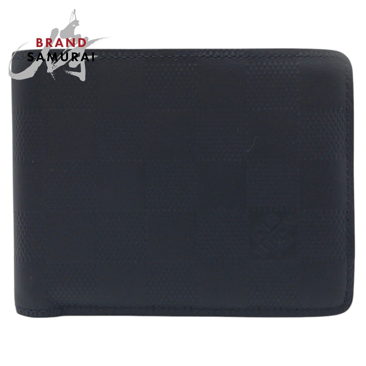 LOUIS VUITTON ルイヴィトン ダミエ アンフィニ ポルトフォイユ ミュルティプル ネイビー コスモス PVC N63123 折財布 502191