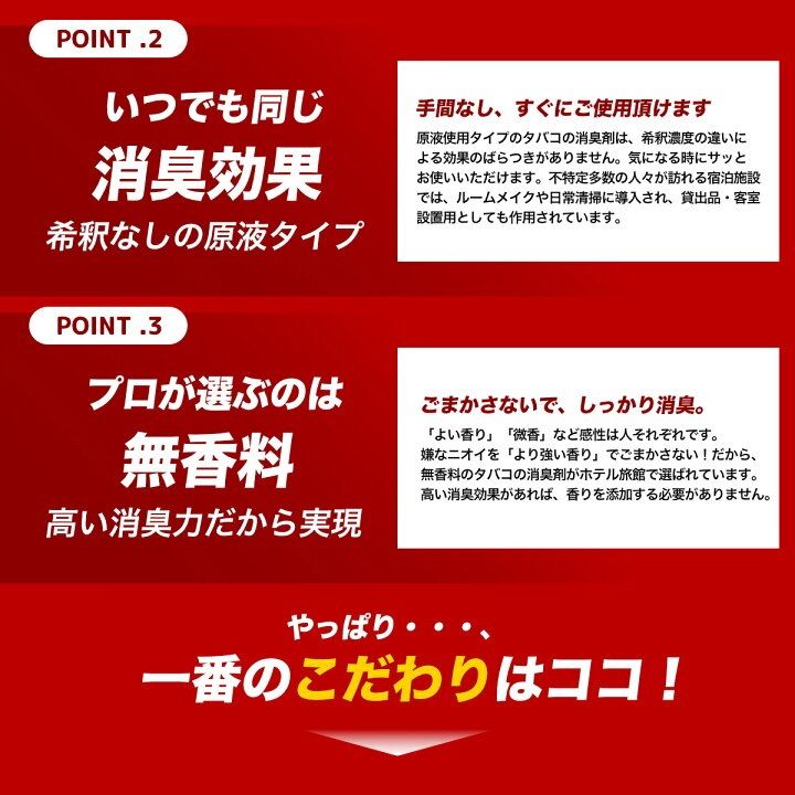 タバコ専用【業務用/ホテル旅館仕様】タバコの消臭剤3S 250ml