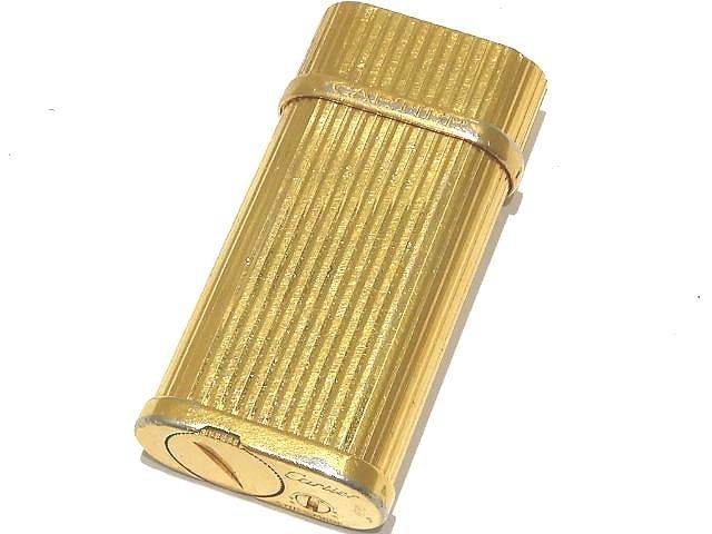 Cartier カルティエ ガスライター ゴドロン ゴールドカラー