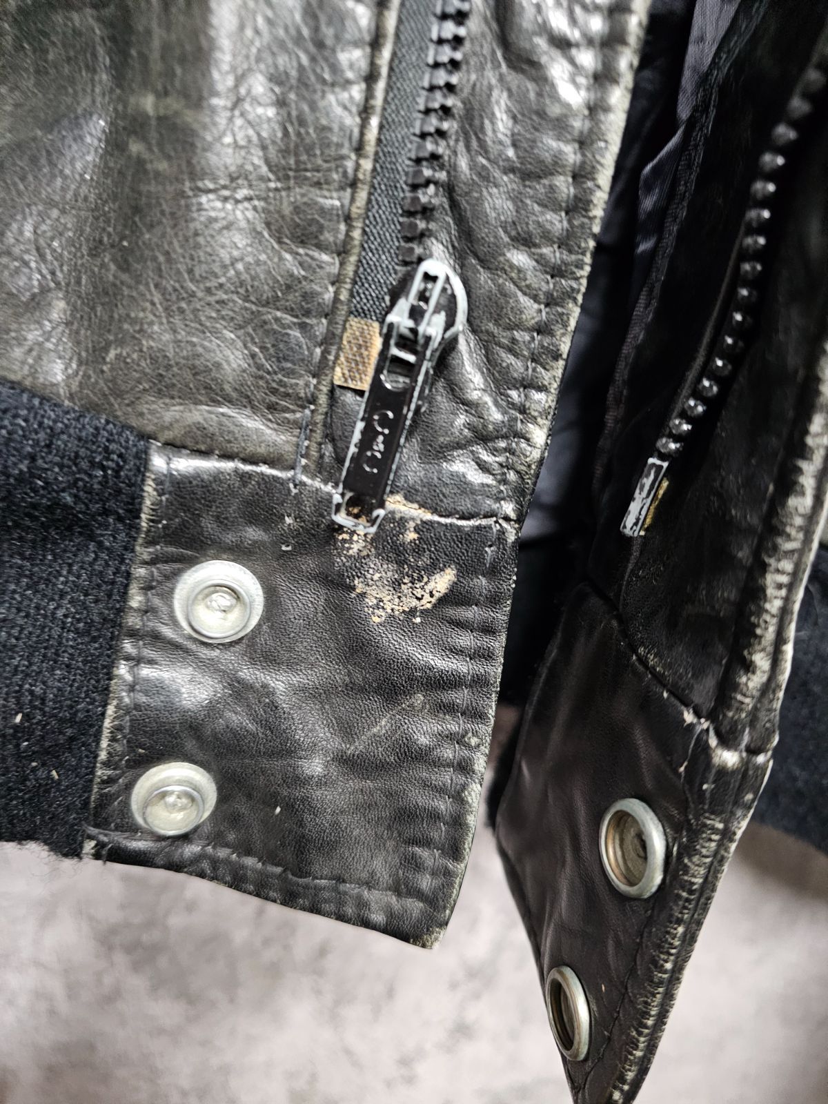 US古着】80s Schott Leather Jacket / 80年代 ショット レザー