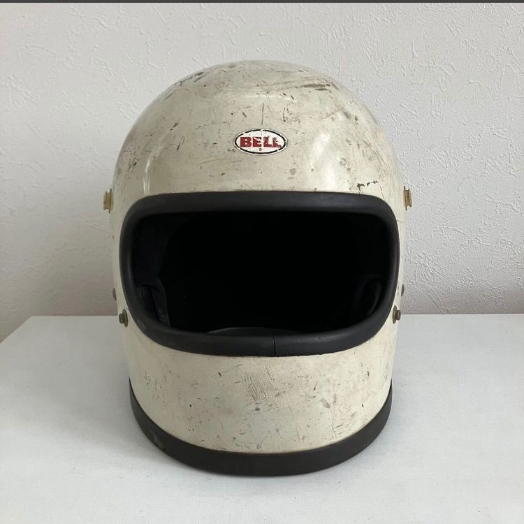 BELL STAR ☆ビンテージ 当時物 1970年代 XLサイズ 白 族ヘル Z1 Z2 CB