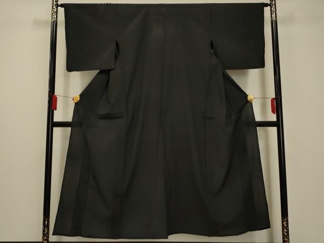 平和屋着物＊夏物　小紋　紗　枝葉文　正絹　逸品　AABE4296jd 平和屋着物＊夏物 小紋 紗 枝葉文 正絹 逸品 AABE4296jd