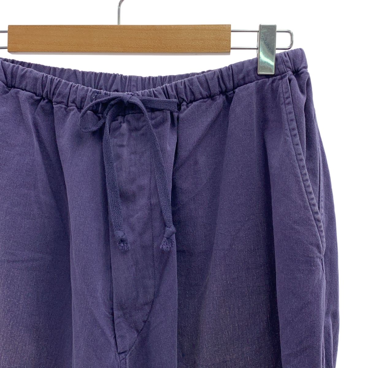 COMOLI コモリ 2025 SS コットンドリルニータックパンツ 2 FADE BLUE フェードブルー メンズ