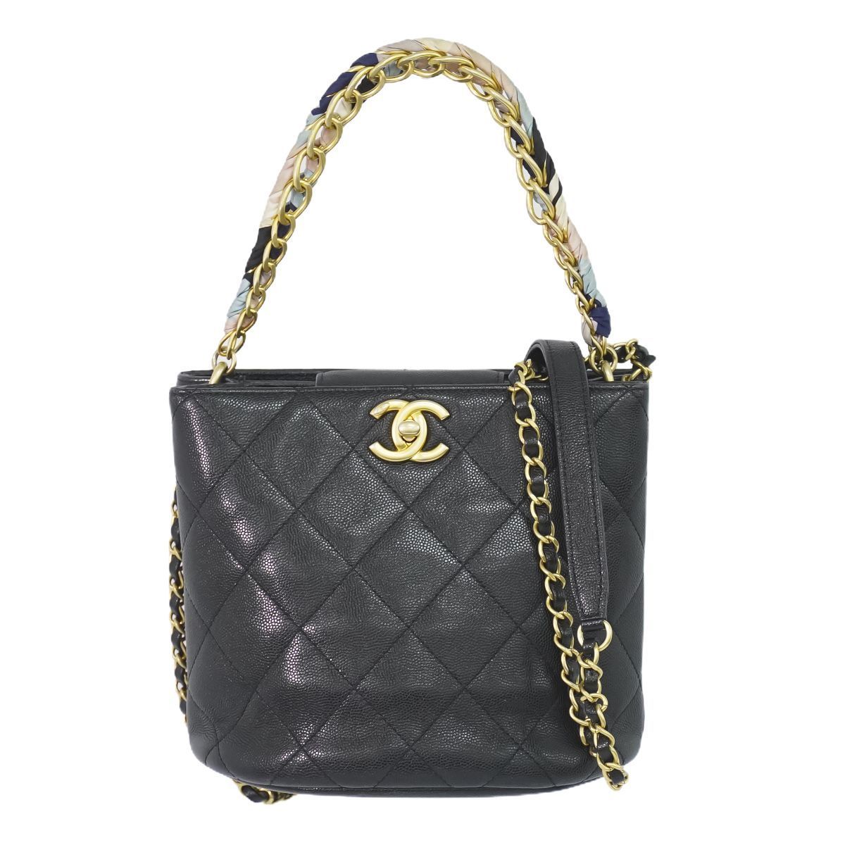 本物 シャネル CHANEL ココマーク マトラッセ 2WAY ショルダーバッグ  