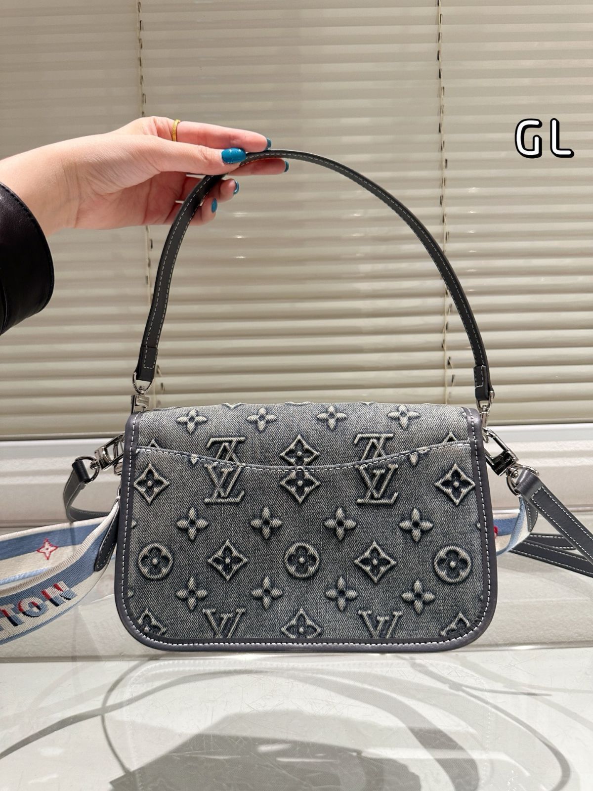 今日 LV Denim Baguette ルイ ヴィトン デニム バゲット-WTO輸入2