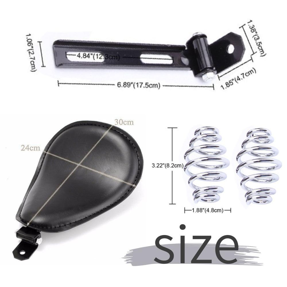 one+lifestyle バイク用ソロシート 合皮 ネオプレン 汎用 チョッパー