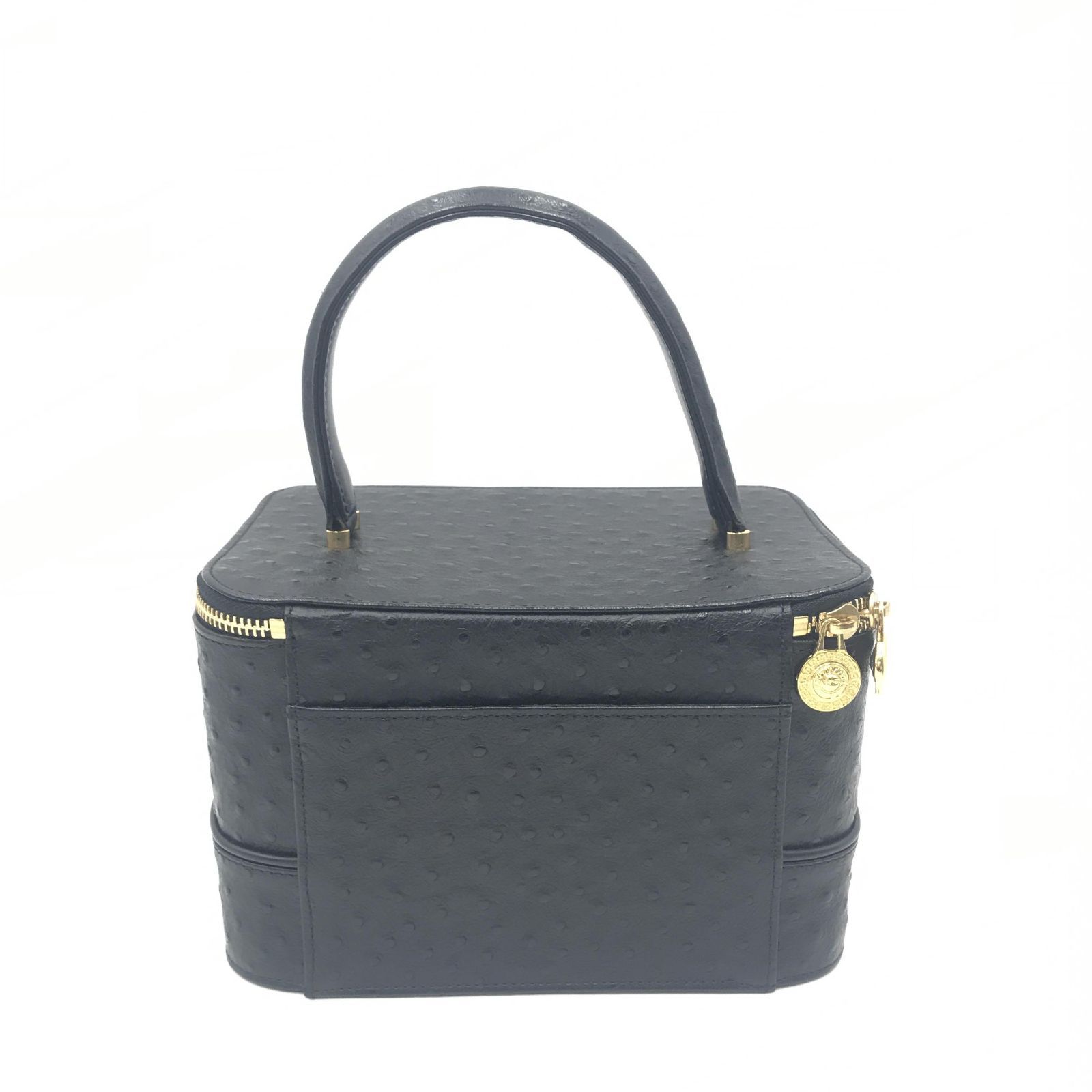 VERSACE ヴェルサーチ サンバースト バニティハンドバッグ ゴールド 