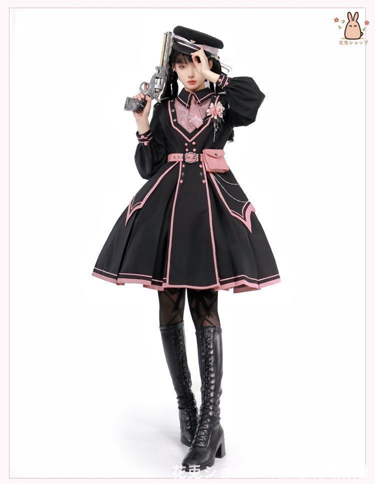 ゴスロリ風ドレス ハロウィンや文化祭に最適