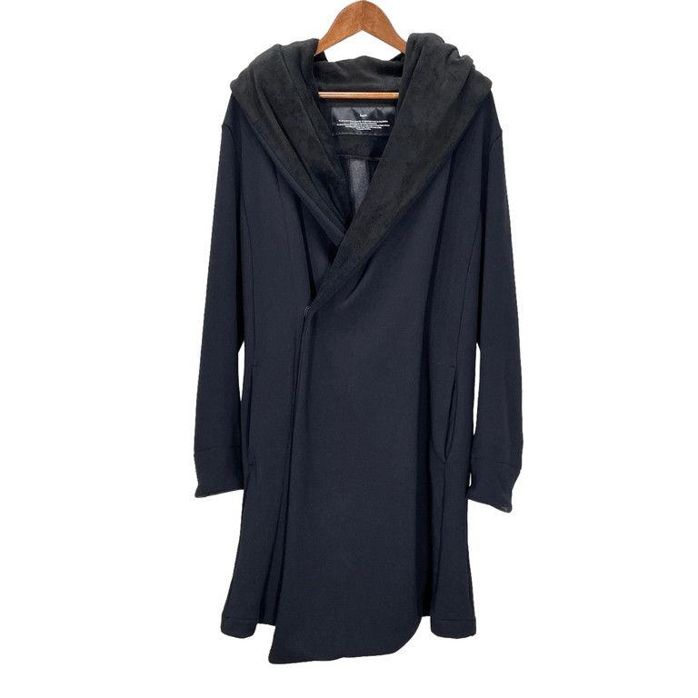 bajra / ショールカラーコットンジャージーロングフードコート/2/ポリエステル/BLK/ブラック/無地 bajra ショールカラーコットンジャージーロングフードコート - メルカリ