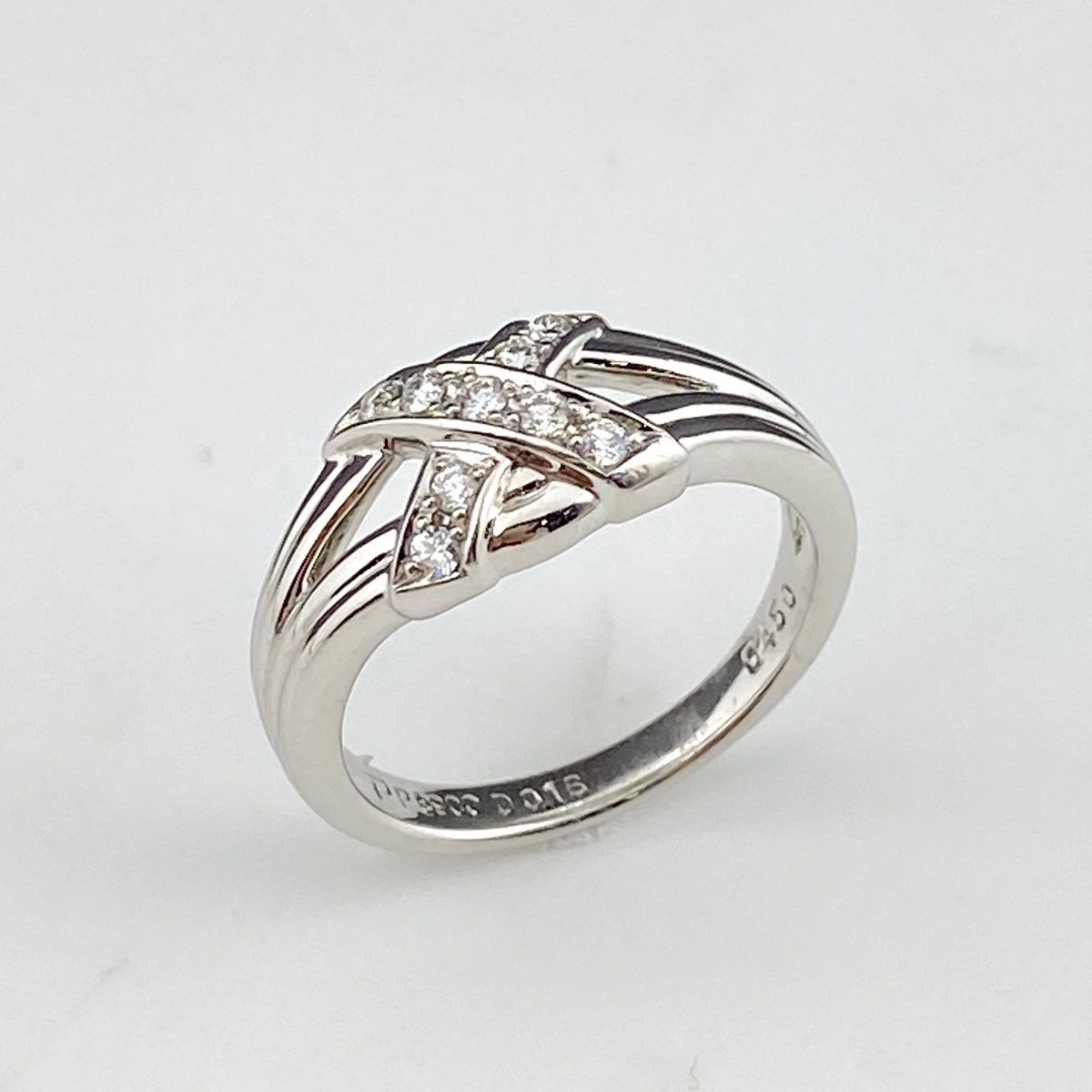 ポーラ POLA メレダイヤ デザインリング プラチナ 指輪 リング 13号 