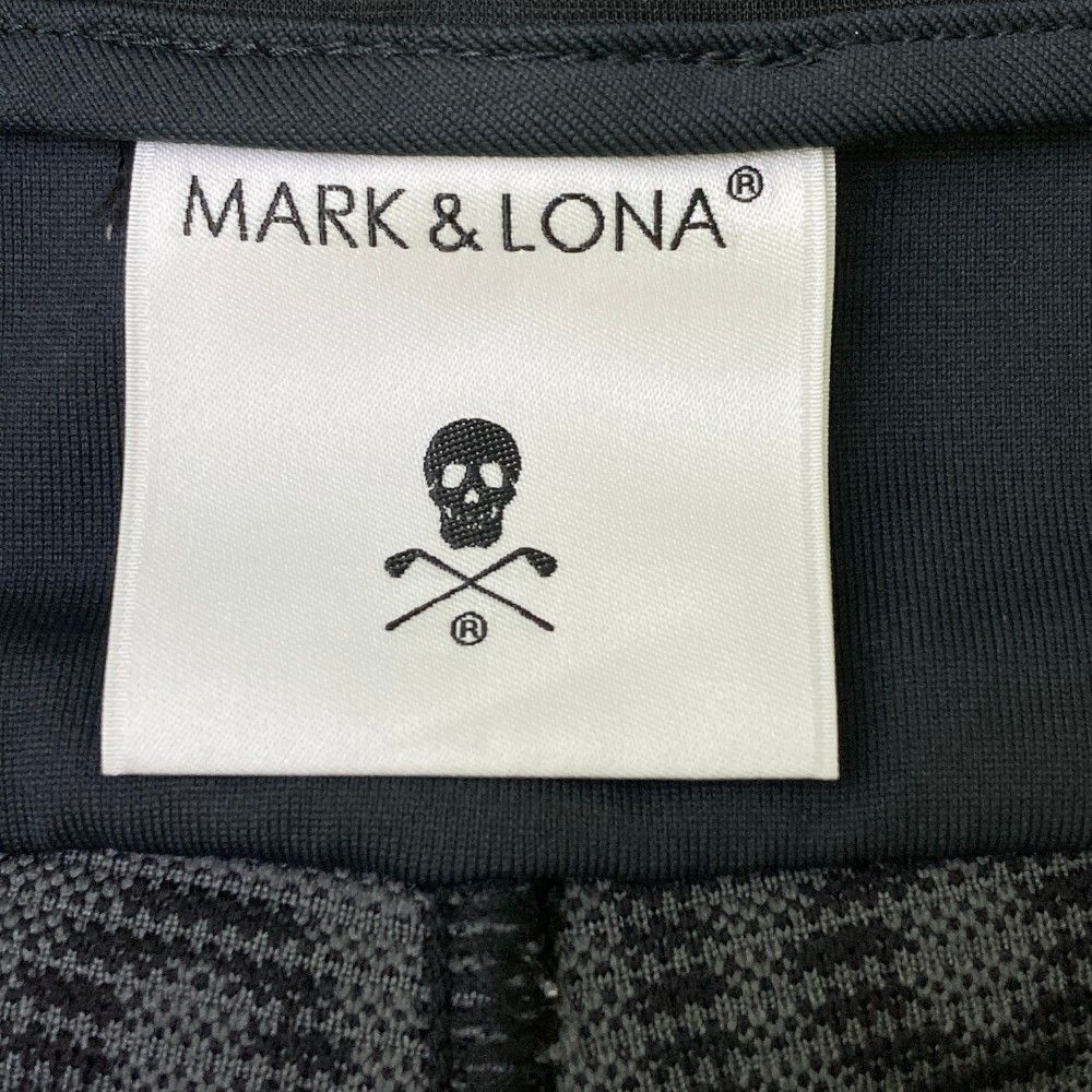 サイズ：48 MARK&LONA マークアンドロナ  ロングパンツ 総柄 ブラック系 [240101467339] ゴルフウェア メンズ ストスト サイズ：48 MARK&LONA マークアンドロナ ロングパンツ 総柄