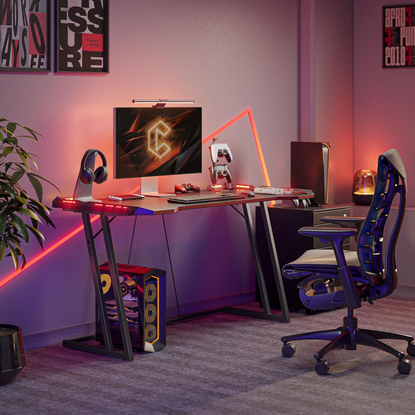 一人暮らし ゲームデスク