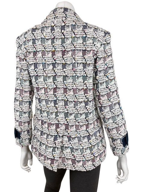 17SSマジックテープ付マルチツイードジャケット CHANEL