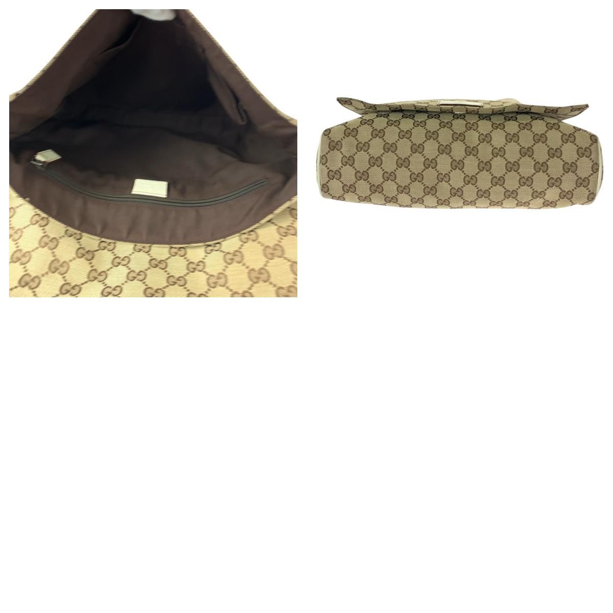 GUCCI グッチ ベージュアイボリー シルバー金具 GGキャンバス 146236 ショルダーバッグ メッセンジャーバッグ レディース 505363 WWW_OLIVIERBERNSTEIN_COM