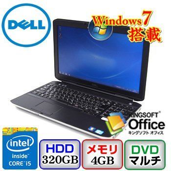 中古】（ノートパソコン）DELL Latitude E5530 [P28G] -Windows7
