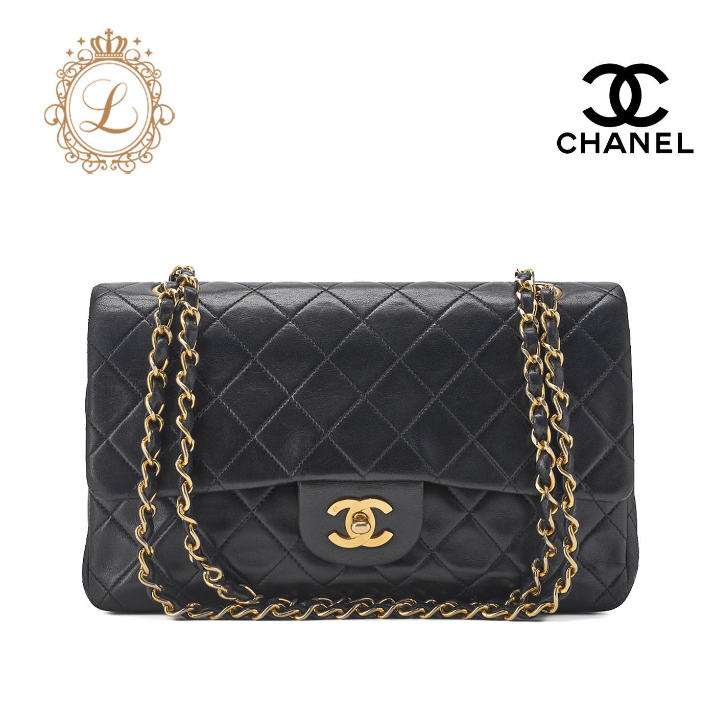 CHANEL シャネル マトラッセ ターンロック ダブルフラップ チェーン