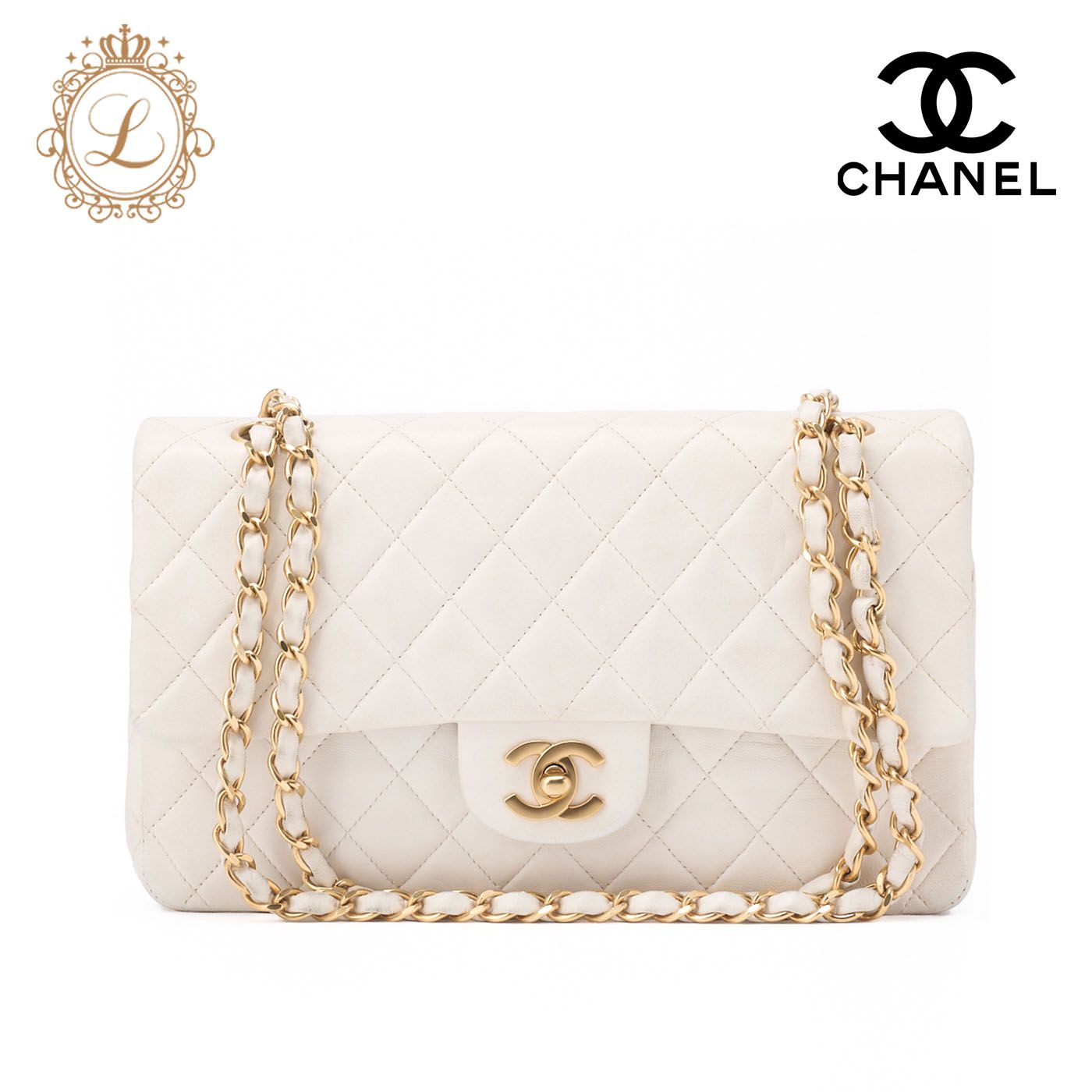 新品★CHANEL(シャネル)ノベルティ★ホワイト ショルダーバッグ★即日発送★ 希少☆》CHANEL 19 WOC チェーンウォレット 白 バッグ (CHANEL